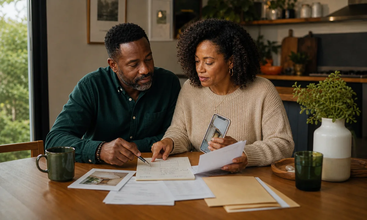 A couple using one shared household money plan